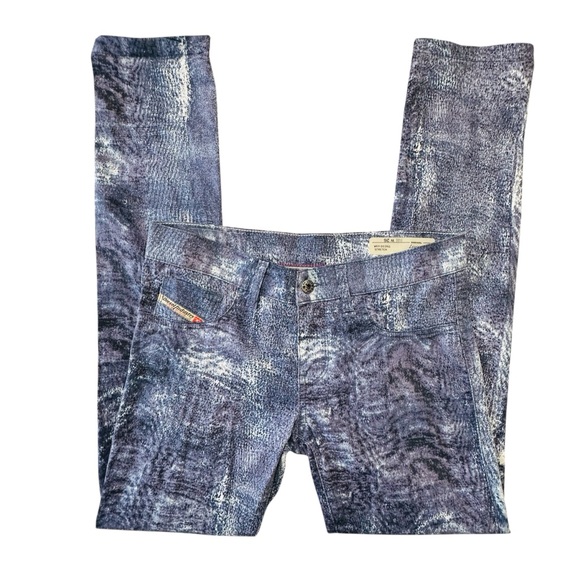 Diesel Women’s Livier -Sp Super Slim Jegging Low Waist Sz.26 Edgy Rock Sleek - Picture 4 of 12